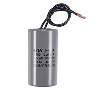 sourcing map CBB60 Marche Condensateur 12uF 450V AC 2 Fils 50/60Hz Cylindre 74x38mm pour Air Compresseur Eau Pompe Moteur