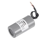 sourcing map CBB60 Marche Condensateur 15uF 250V AC 2 Fils 50/60Hz Cylindre 73x38mm pour Compresseur Eau Pompe Moteur