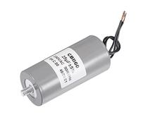 sourcing map CBB60 Marche Condensateur 25uF 250V AC 2 Fils 50/60Hz Cylindre 98x45mm avec M8 Fixing Goujon pour Compresseur Eau Pompe Moteur