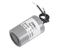 sourcing map CBB60 Marche Condensateur 5uF 250V AC 2 Fils 50/60Hz Cylindre 54x34mm pour Compresseur Eau Pompe Moteur