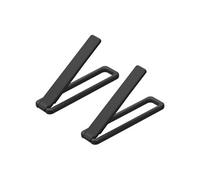 sourcing map- Cellulaires Béquille, 2Paquet Coller Pliable pour Tablettes, 56x14x3,3mm Noir