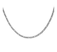 sourcing map Chaîne à maillons en acier inoxydable pour homme et femme - 6 mm - 50,8 cm - Noir