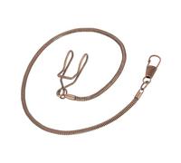 sourcing map Chaîne de montre de poche vintage en alliage avec fermoir mousqueton pour hommes, gilets, costumes et vêtements formels, cuivré