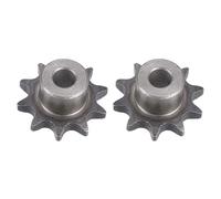 sourcing map Chaîne Rouleau Pignon, 10mm Alésage 1/2" Pas 10 Dent Simple Brin Type B Chaîne Pignon, A3 Carbone Acier Rouleau Chaîne Pignon pour ISO 06B Chaîne, 2pcs