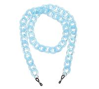 Sourcing map Chaînes pour lunettes pour femme, Chaînes porte-lunettes en acrylique Ajustables Lanière pour lunettes de soleil Chaîne porte-cordon perlé Anti-perte pour lunettes de soleil, Bleu clair