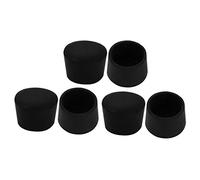 sourcing map Chaise Meuble 6pcs Protège-pieds en caoutchouc 35mm Noir Dia Int