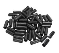 sourcing map Chaleur Rétrécissement Fin Capuchon 10mm ID x 30mm L 2:1 Étanche Électrique Fil Enveloppement Adhésif Doublé Scellé Tube Bouchons pour Fil Câble, Paquet de 50