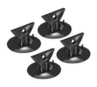 sourcing map Changeurs Ampoule, 35mm Dia. Ventouse Ventouse Lumière Lampe Remplacement Outils pour GU10 MR16 Ampoules, Noir PVC, Paquet de 4