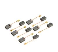 sourcing map Charbon Moteur Carbone Brosse 14mm x 9mm x 6mm pour Électrique Moteur Électroportatif Outil Polisseuse Rechange Réparation Pièce 10Pcs