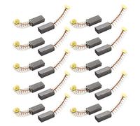 sourcing map Charbon Moteur Carbone Brosse 6 x 4 x 12 mm Universel Électrique Moteur Remplacement 10 Paires