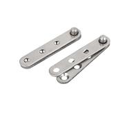 sourcing map Charnière Pivot 60mm L Métal 360° Rotatif Porte 2pcs