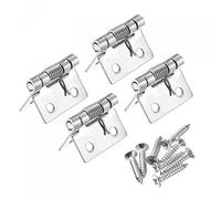 sourcing map Charnières à ressort 1" 304 Acier Inox Automatique Fermeture Charnière pour Cabinet 4pcs