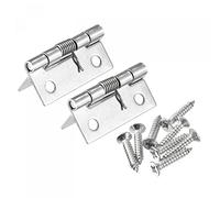 sourcing map Charnières à ressort 1.5" 304 Acier Inox Auto Fermeture Charnière pour Cabinet 2pcs