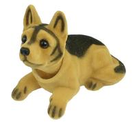 sourcing map Chien Berger Tête Secouante Noir Marron 1 Pièce Pour Auto