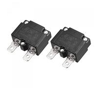 sourcing map Circuit Surcharge Protection 25A AC125/250V DC32V Automatique Réinitialisation Thérmique Coupe-circuit 2pcs