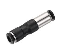 sourcing map Clapet anti-retour 6mm Interne Diamètre En Ligne Air Tube Raccord Pousser Connexion Pneumatique Rapide Connecteur pour Vide Air Compresseur Pompe Noir