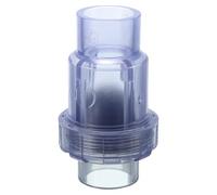 sourcing map Clapet anti-retour en UPVC, 40 mm ID Single Union pour tuyau OD de 3,2 cm DN32, clapet anti-retour pour la prévention du refoulement, transparent