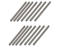 sourcing map Clavette Barre 100mmx5mmx5mm acier carbone roite Stock 14pcs gris