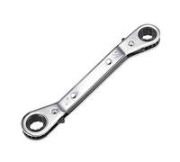 sourcing map liquet Réversible1/2 pouce x 9/16 pouce Décalé Double Extrémité Cr-V