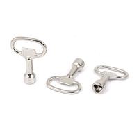 sourcing map 3pcs Clé Triangle Poubelle Clé à douille pour 10x9mm verrouillage panneau triangulaire