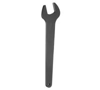 sourcing map Clé à extrémité ouverte 33 mm métrique avec angle décalé de 15 degrés en forme de U Petite clé à tête plate noircissante avec tige droite pour réparation automobile assemblage de meubles