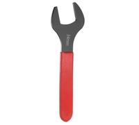 sourcing map Clé à extrémité ouverte simple 34mm métrique angle décalé de 15 degrés clé en forme de U à extrémité ouverte petite clé à tête plate avec traitement de noircissement avec tige rouge pour