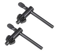 sourcing map Clé Mandrin 9mm Empreinte 11 Dents pour 5-20mm Percage Mandrin Noir 2pcs