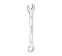 sourcing map Clé mixte fine 6,35 mm avec extrémité 12 pans et extrémité ouverte coudée à 15°