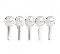 sourcing map Clé Vide, 28mm Longueur 2 Fente Laiton Nouveau Non Coupé Remplacement Outil Trou Rond 5pcs