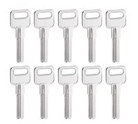 sourcing map Clé Vide, 29mm Longueur 2 Fente Laiton Nouveau Non Coupé Remplacement Outil 10 Pcs