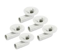 sourcing map Climatisateur Vidange Tuyau Connecteur 17mm Tube Coude Raccord Remplacement Pièce Accessoires pour Mini-Split Fenêtre AC, Beige Paquet de 5