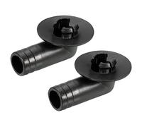 sourcing map Climatisateur Vidange Tuyau Connecteur 17mm Tube Coude Raccord Remplacement Pièce Accessoires pour Mini-Split Fenêtre AC, Noir Paquet de 2