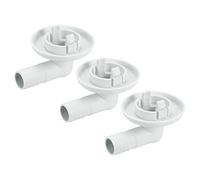 sourcing map Climatisateur Vidange Tuyau Connecteur 23mm 30mm Tube Coude Raccord Remplacement Pièce Accessoires pour Mini-Split Fenêtre AC, Beige Paquet de 3