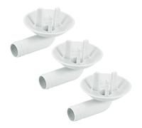 sourcing map Climatisateur Vidange Tuyau Connecteur 25mm Tube Coude Raccord Remplacement Pièce Accessoires pour Mini-Split Fenêtre AC, Gris Paquet de 3