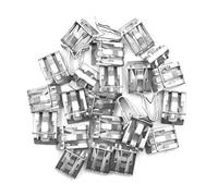 sourcing map Clip De Retenue en Métal Ton Argent 25Pcs pour Voiture