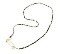 sourcing map Clip de téléphone en métal, lanière de téléphone à bandoulière rainurée en cuir PU, doré, 119