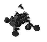 sourcing map Clips 8mm Car Trou Noir Plastique Rivets Bumper Porte Attache Poussez 20 Pcs