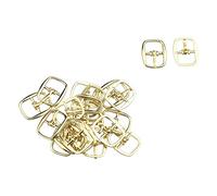 sourcing map Clips de chaussures en forme d'aiguille à broche unique en métal de forme ovale Or