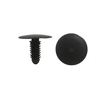 sourcing map Clips De Poussée En Plastique Noir 40Pcs Pour Voiture Camion