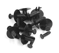 sourcing map 10 Pcs 6mm Trou Pousser Plastique Clips Rivet Attaches Autocollants