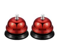 sourcing map Cloche de bureau 65 mm pour restaurant, service - Rouge