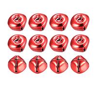 sourcing map Clochette Grelot 20mm 12pcs Cloche de Noël pour Artisanat Bricolage Noël, Vacances Décoration, Musique Fête, Maison, Festival, Mariage, Rouge