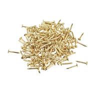 sourcing map Clou Petit Minuscule Acier Carbone 1X10mm(DxL) pour Bois Bricolage Décoratif Photo Boîte Ménage Accessoire Laitonné 300pcs