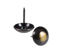 sourcing map Clou Tapissier 16mm Tête Diamètre 21mm Longueur Clou Ameublement vintage Rond Punaises pour Meuble Sofa Dosserets 80 Pcs
