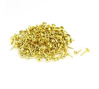 sourcing map Clou Tapissier 6mm x 14mm Clou Ameublement Meuble Punaise Doré 200pcs