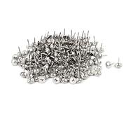 sourcing map Clou Tapissier 7/16 Pouce Diamètre Inox Acier Punaise Ameublement Décoratif Clou 200PCS