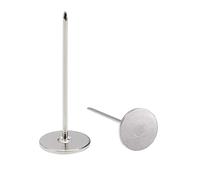 sourcing map Clou Tapissier Clou Ameublement Clou Meuble Punaise Pointe Tapissier Tapis Décoration 18mmx50mm Plat Tête Argenté pour Sofa Dosserets 20 Pcs