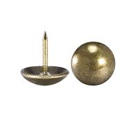 sourcing map Clou Tapissier Clou Ameublement Clou Meuble Punaise Pointe Tapissier Tapis Décoration 16mm Diamètre 17mm Hauteur Rond Pouce Bronzé pour Sofa Dosserets 50 Pcs