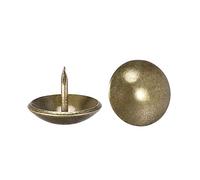 sourcing map Clou Tapissier Clou Ameublement Clou Meuble Punaise Pointe Tapissier Tapis Décoration 19mm Diamètre 15mm Hauteur Rond Pouce Bronzé pour Sofa Dosserets 50 Pcs