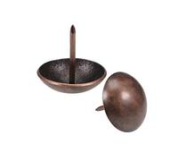 sourcing map Clou Tapissier Clou Ameublement Clou Meuble Punaise Pointe Tapissier Tapis Décoration 25mm Tête Diamètre Rond Pouce Cuivré pour Sofa Dosserets 20 Pcs